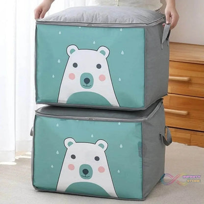 Foldable Closet Organizer Clear Window with Sturdy Zipper, Storage Bag (53×42×40 Cm / 1 Pc) - infinityexculsivestore.com