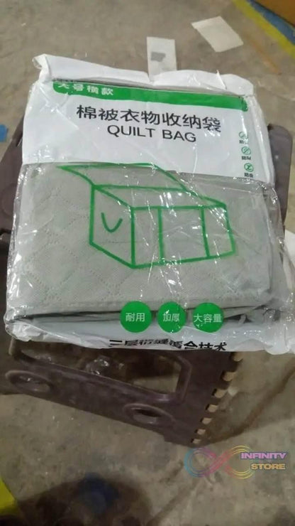 Foldable Closet Organizer Clear Window with Sturdy Zipper, Storage Bag (53×42×40 Cm / 1 Pc) - infinityexculsivestore.com