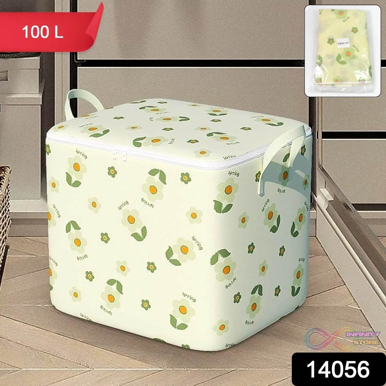 Foldable Clothes Storage Comforter Organizer Storage (100 L / Mix Color) - infinityexculsivestore.com