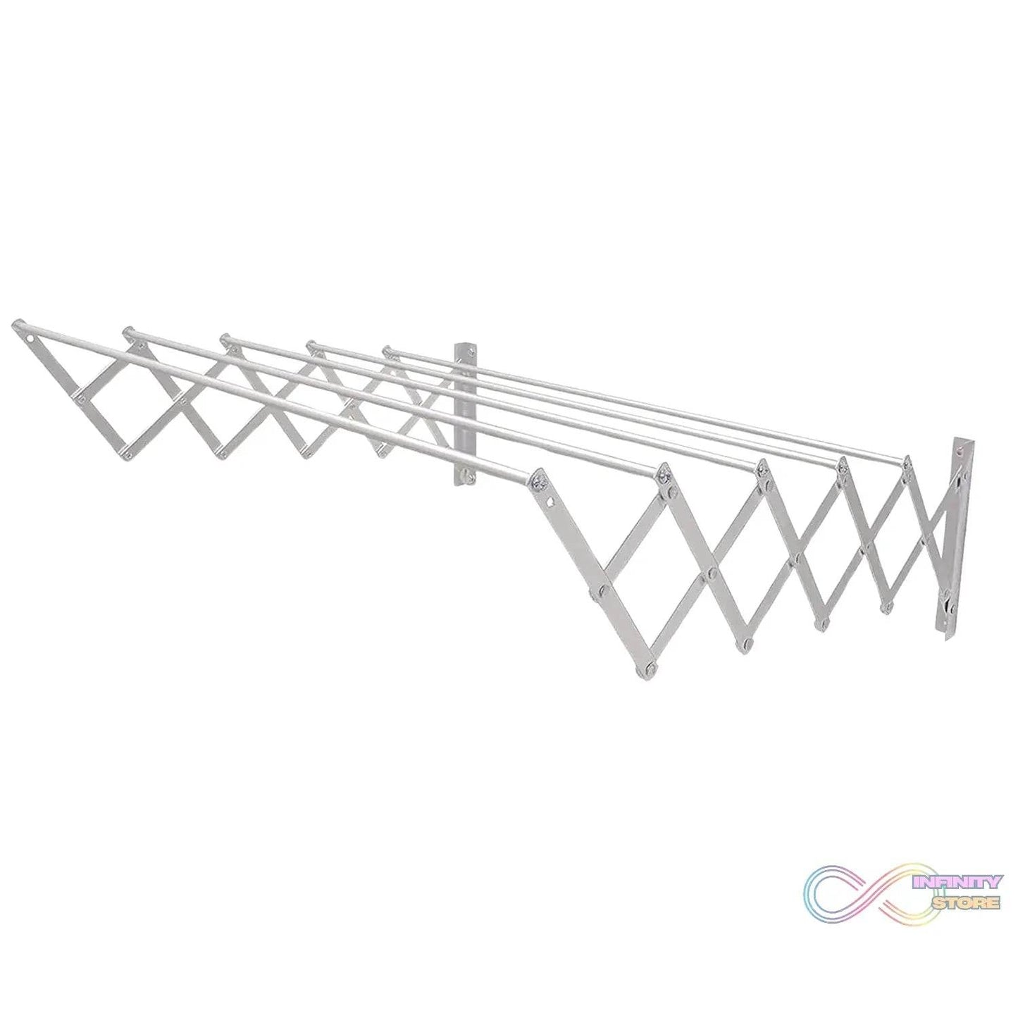Foldable Extendable Drying Rack | Suitable for Hanging All Types of Clothes | Ideal for Interior and Exterior, Made of High Resistance Aluminum for Bathroom Indoor Outdoor - infinityexculsivestore.com
