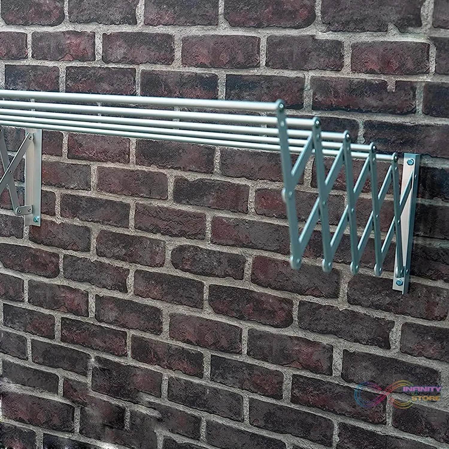 Foldable Extendable Drying Rack | Suitable for Hanging All Types of Clothes | Ideal for Interior and Exterior, Made of High Resistance Aluminum for Bathroom Indoor Outdoor - infinityexculsivestore.com