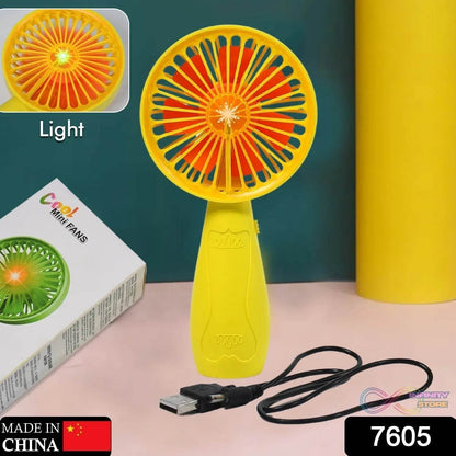 Foldable Handy Light Fans Rechargeable Handheld Mini Fan Electric Personal Fans Hand Bar Desktop Fan (Battery Not Include) - infinityexculsivestore.com