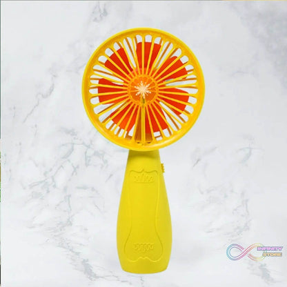 Foldable Handy Light Fans Rechargeable Handheld Mini Fan Electric Personal Fans Hand Bar Desktop Fan (Battery Not Include) - infinityexculsivestore.com