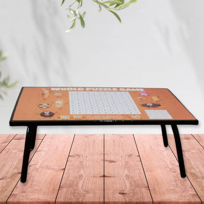 Foldable Multipurpose Mix Design Games Table Board || Bed Study Table (48 × 28 Cm / 1 Pc)   - infinityexculsivestore.com