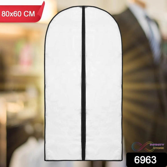 Foldable Non Woven Men's Coat Blazer Suit Cover (80Γ60 CM / 1 Pc / Black Side Chain Suit Cover) - infinityexculsivestore.com