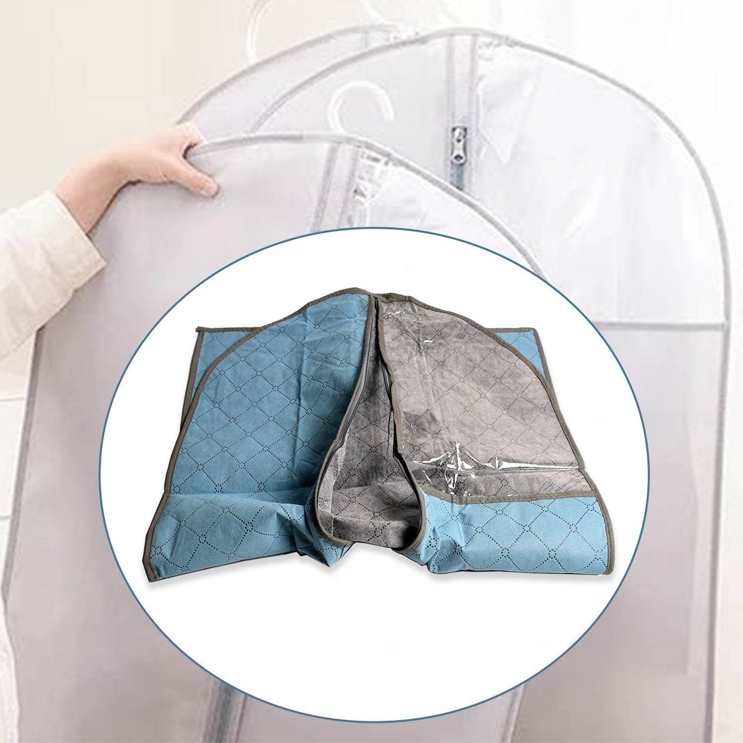 Foldable Non Woven Men's Coat Blazer Suit Cover men's coat blazer cover fold over breathable garment bag suit cover. - infinityexculsivestore.com