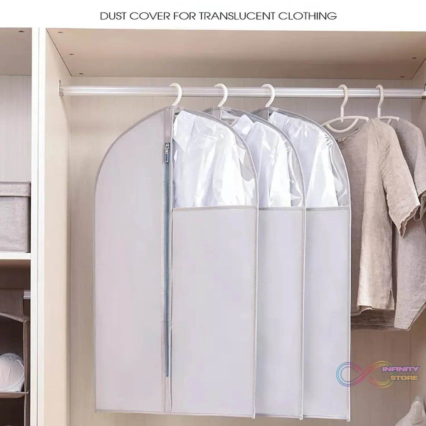 Foldable Non Woven Men's Coat Blazer Suit Cover men's coat blazer cover fold over breathable garment bag suit cover. - infinityexculsivestore.com