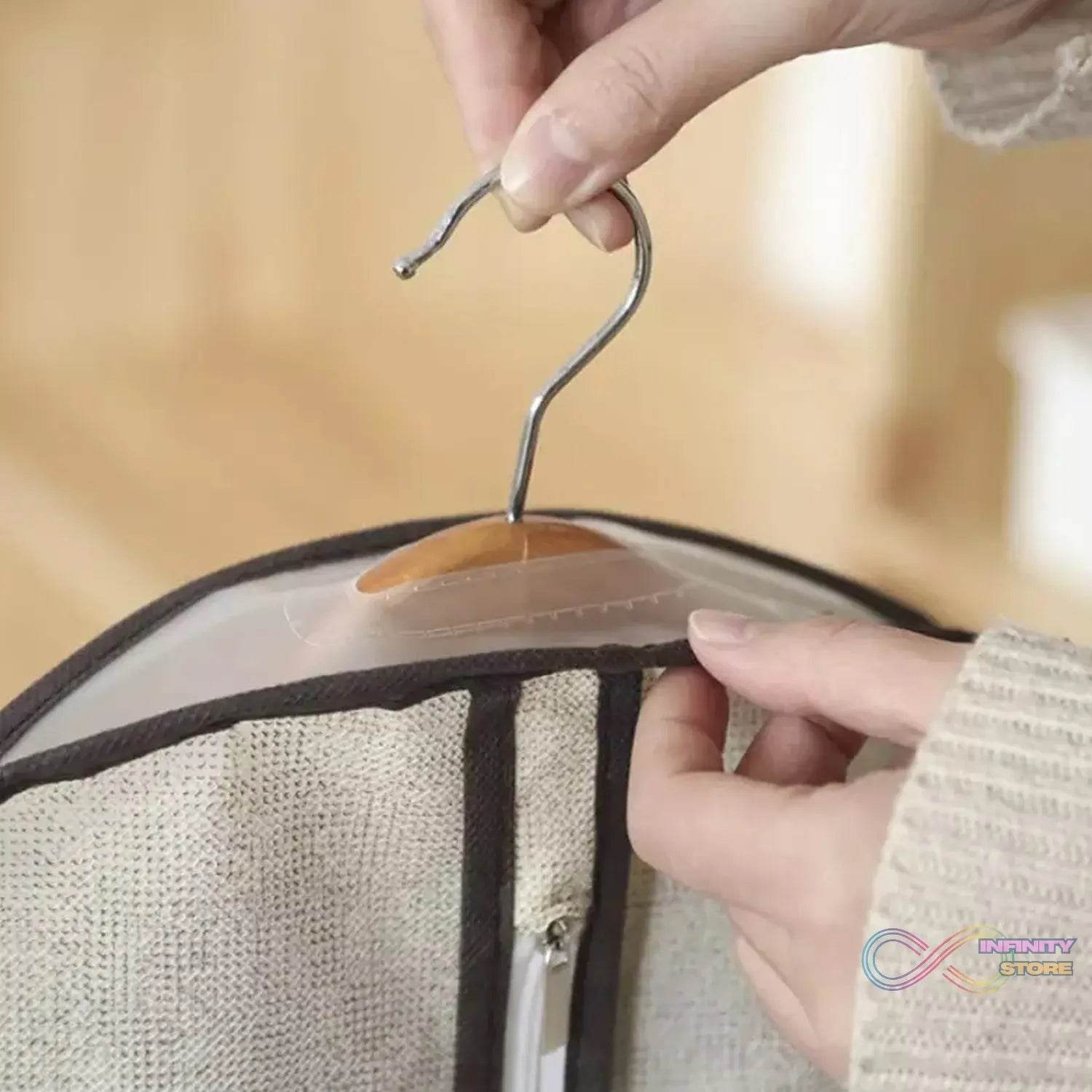 Foldable Non Woven Men's Coat Blazer Suit Cover men's coat blazer cover fold over breathable garment bag suit cover. - infinityexculsivestore.com