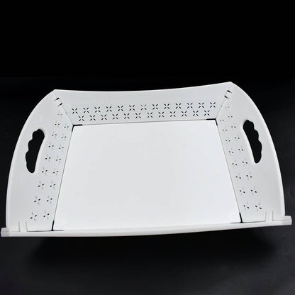 Foldable Serving Tray Plastic Serving Tray With Handle Serving Tray For Food, Kitchen, Outdoors, Restaurants (1 Pc) - infinityexculsivestore.com