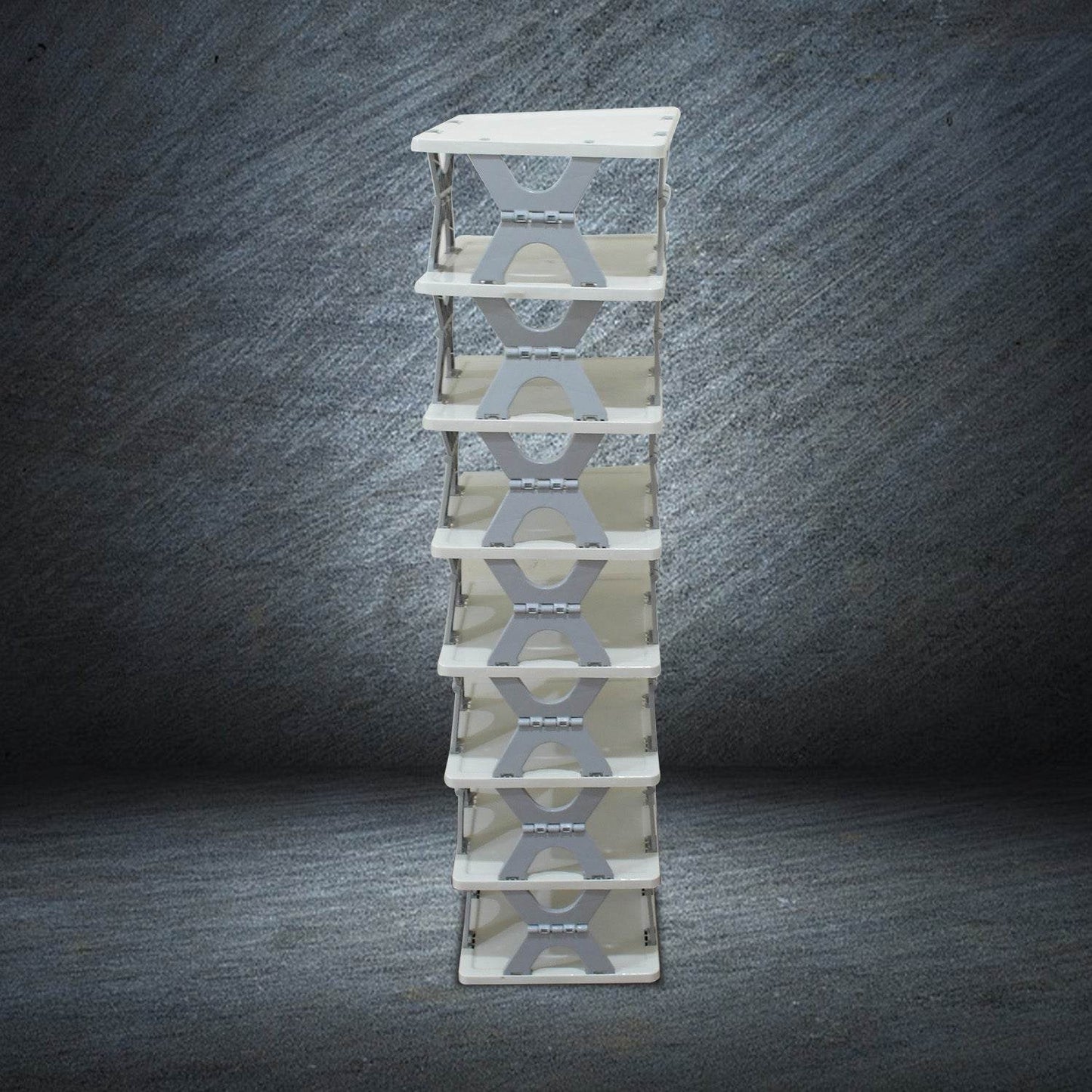 Foldable Shoe Rack (1 Pc, 8 Layers): Space-Saving, Entryway Storage - infinityexculsivestore.com