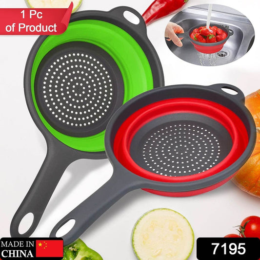Foldable Silicone Colander for Fruit & Veggies - infinityexculsivestore.com