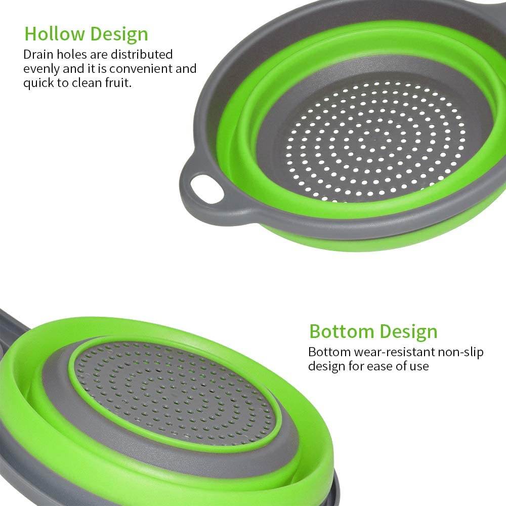 Foldable Silicone Colander for Fruit & Veggies - infinityexculsivestore.com