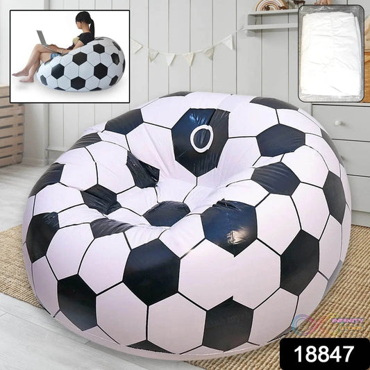 Foldable Sofa, Cartoon Style Inflatable Folding Chair, Ball Chair, Inflatable Sofa for Adults, Kids size (110cm x 80cm) - infinityexculsivestore.com