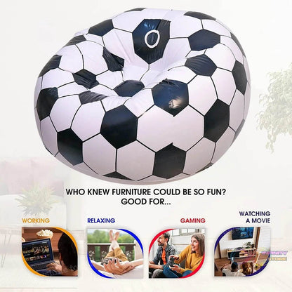 Foldable Sofa, Cartoon Style Inflatable Folding Chair, Ball Chair, Inflatable Sofa for Adults, Kids size (110cm x 80cm) - infinityexculsivestore.com