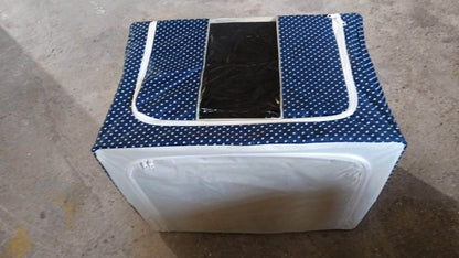 Foldable Steel Frame Clothes Living Storage Organizer Handled Bag - infinityexculsivestore.com