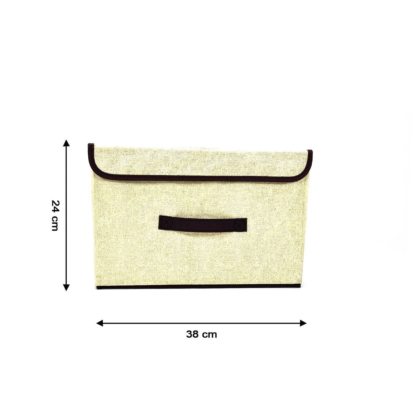 Foldable Storage Box with Lid and Handles, Cotton and Linen Storage Bins and Baskets Organizer for Nursery, Closet, Bedroom, Home - infinityexculsivestore.com