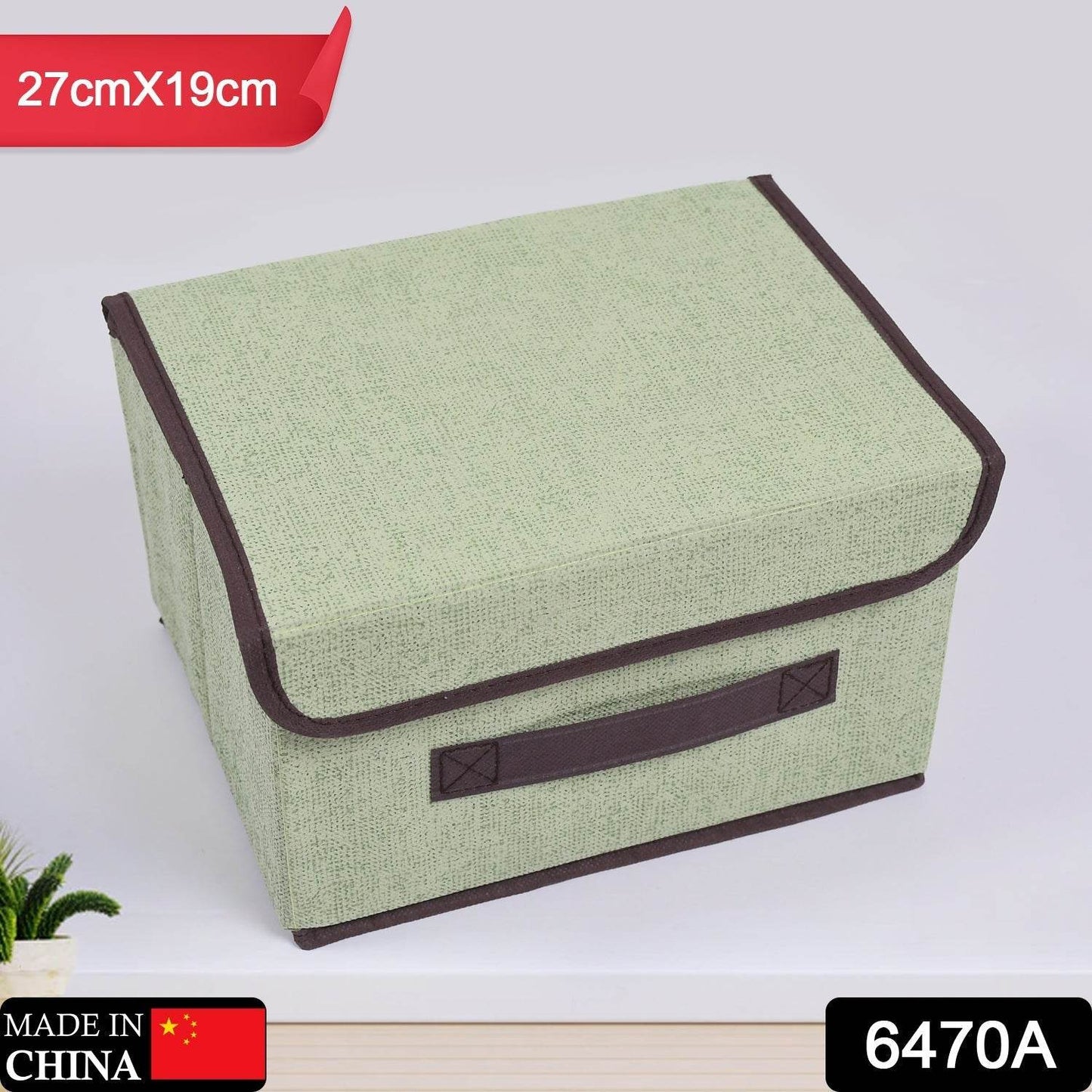 Foldable Storage Box with Lid and Handles, Cotton and Linen Storage Bins and Baskets Organizer for Nursery, Closet, Bedroom, Home - infinityexculsivestore.com