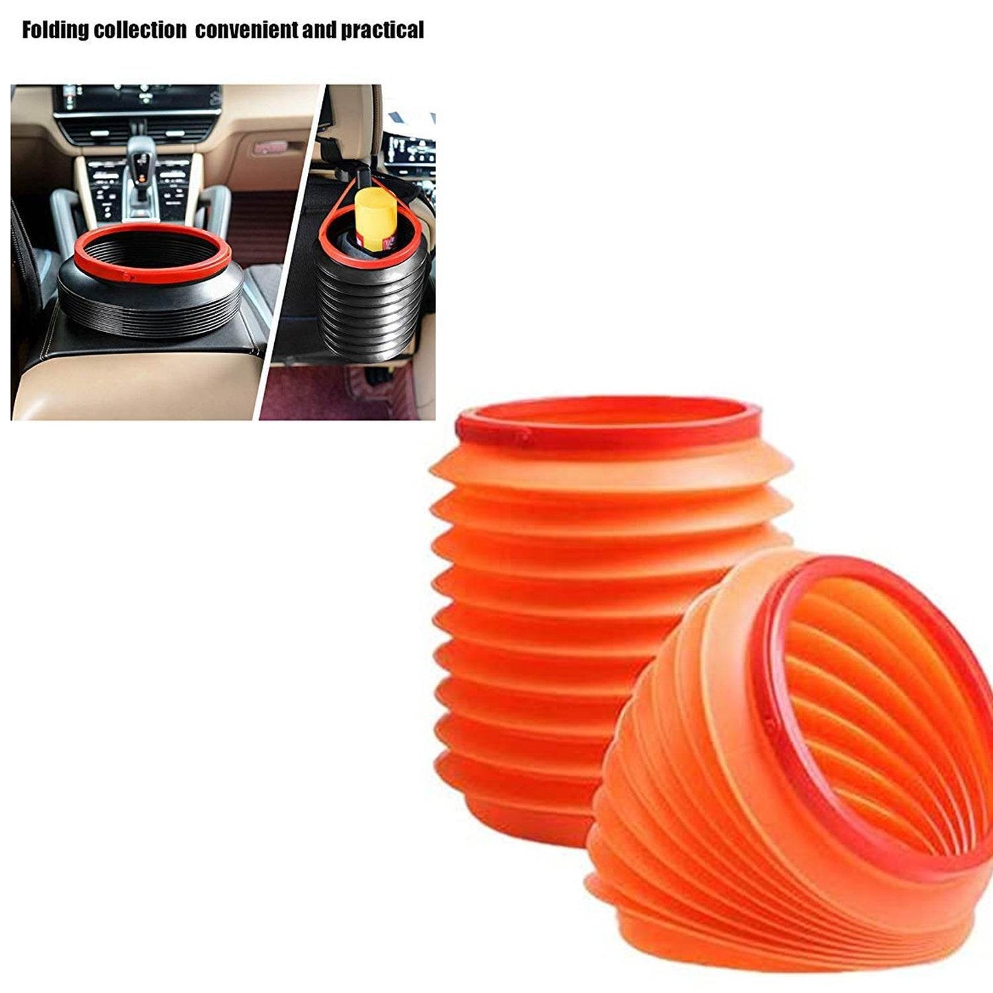 Foldable Storage Bucket , Water Container & Dustbin Multiuse Bucket For Home , Car & Kitchen Use Bucket - infinityexculsivestore.com