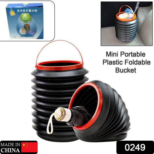 Foldable Storage Bucket , Water Container & Dustbin Multiuse Bucket For Home , Car & Kitchen Use Bucket - infinityexculsivestore.com