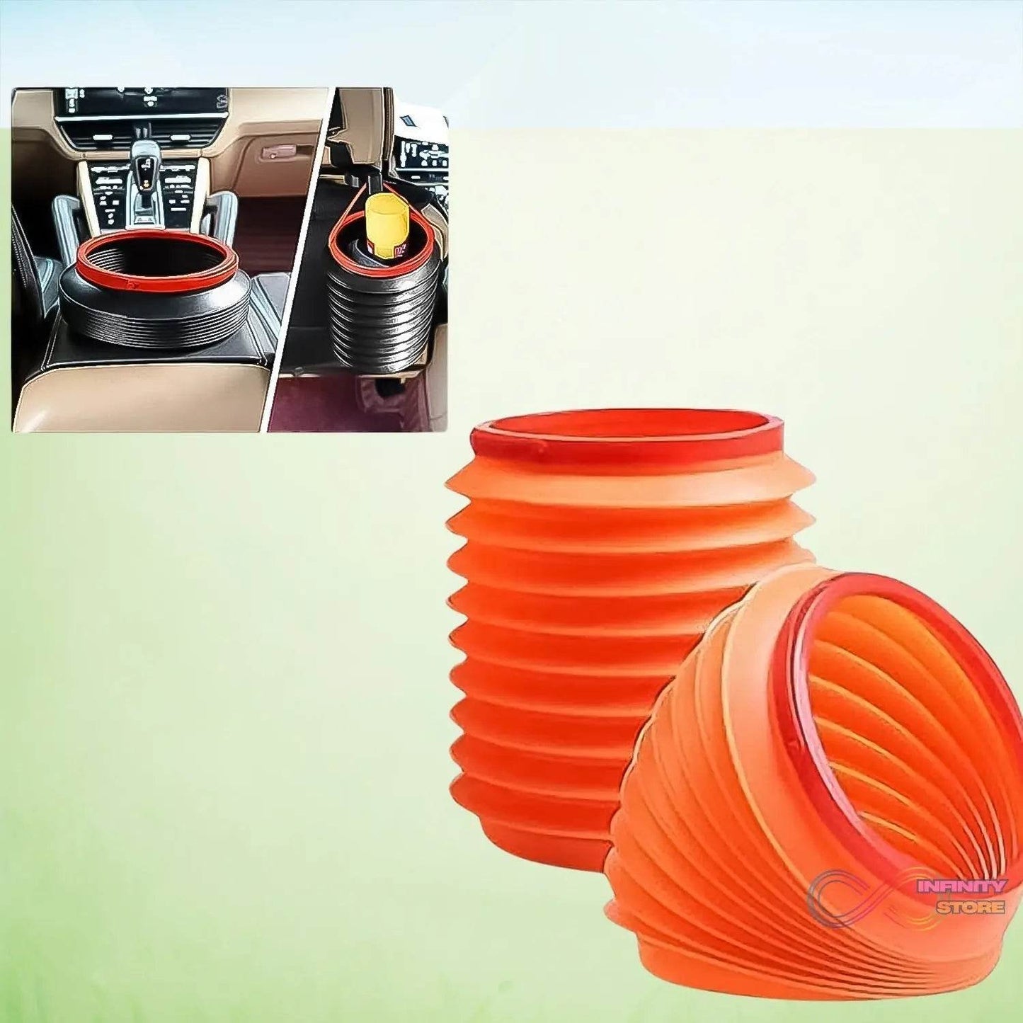 Foldable Storage Bucket, Water Container & Dustbin Multiuse bucket ( red ) - infinityexculsivestore.com