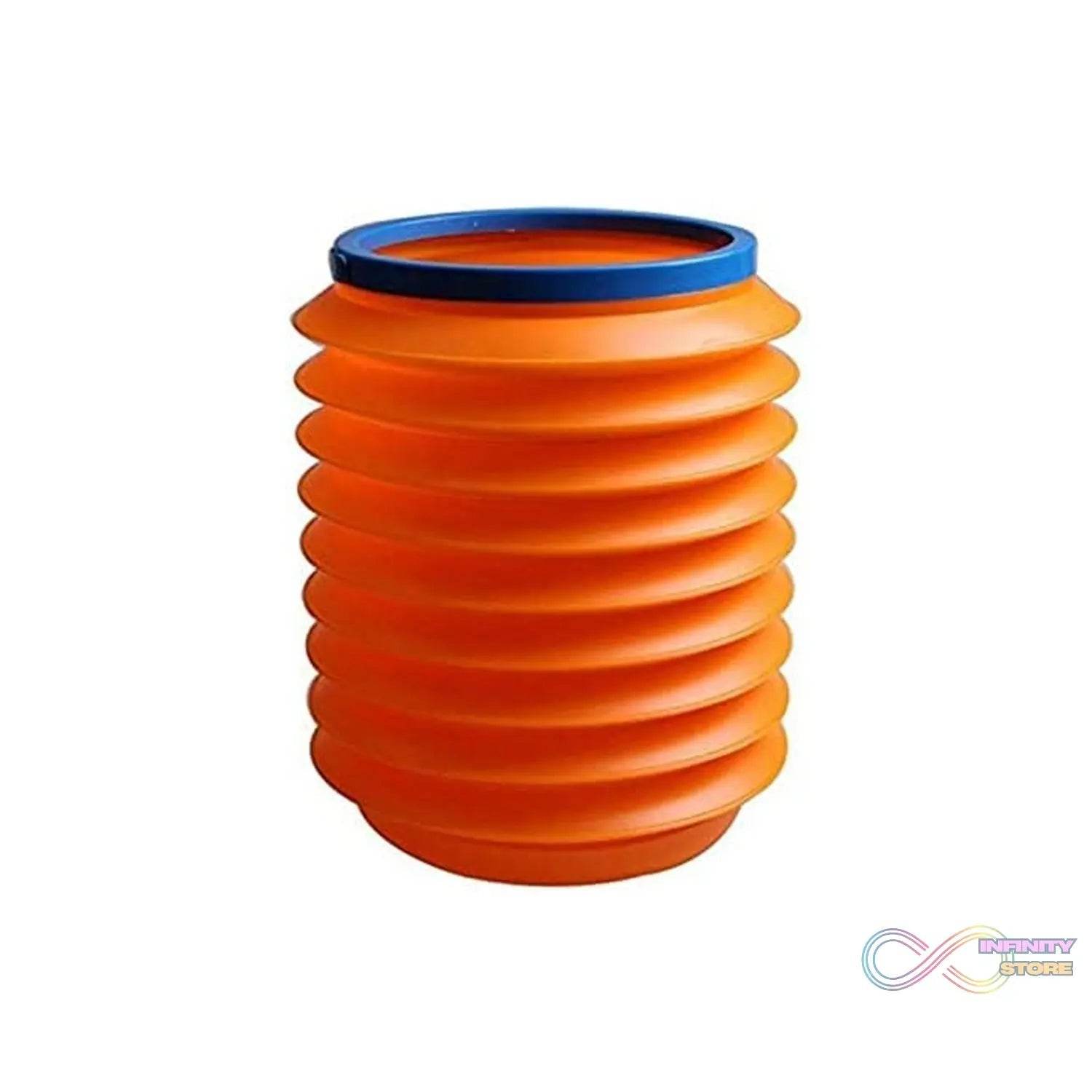 Foldable Storage Bucket, Water Container & Dustbin Multiuse bucket ( red ) - infinityexculsivestore.com
