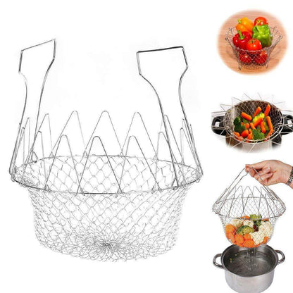 Foldable Strainer Chef Basket - infinityexculsivestore.com