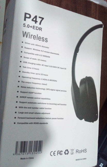 Foldable Wireless Headphone with Calling Function (1 Pc) - infinityexculsivestore.com