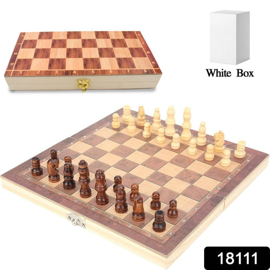 Foldable Wooden Chess Board Set (30 × 30 Cm / 1 Set) - infinityexculsivestore.com