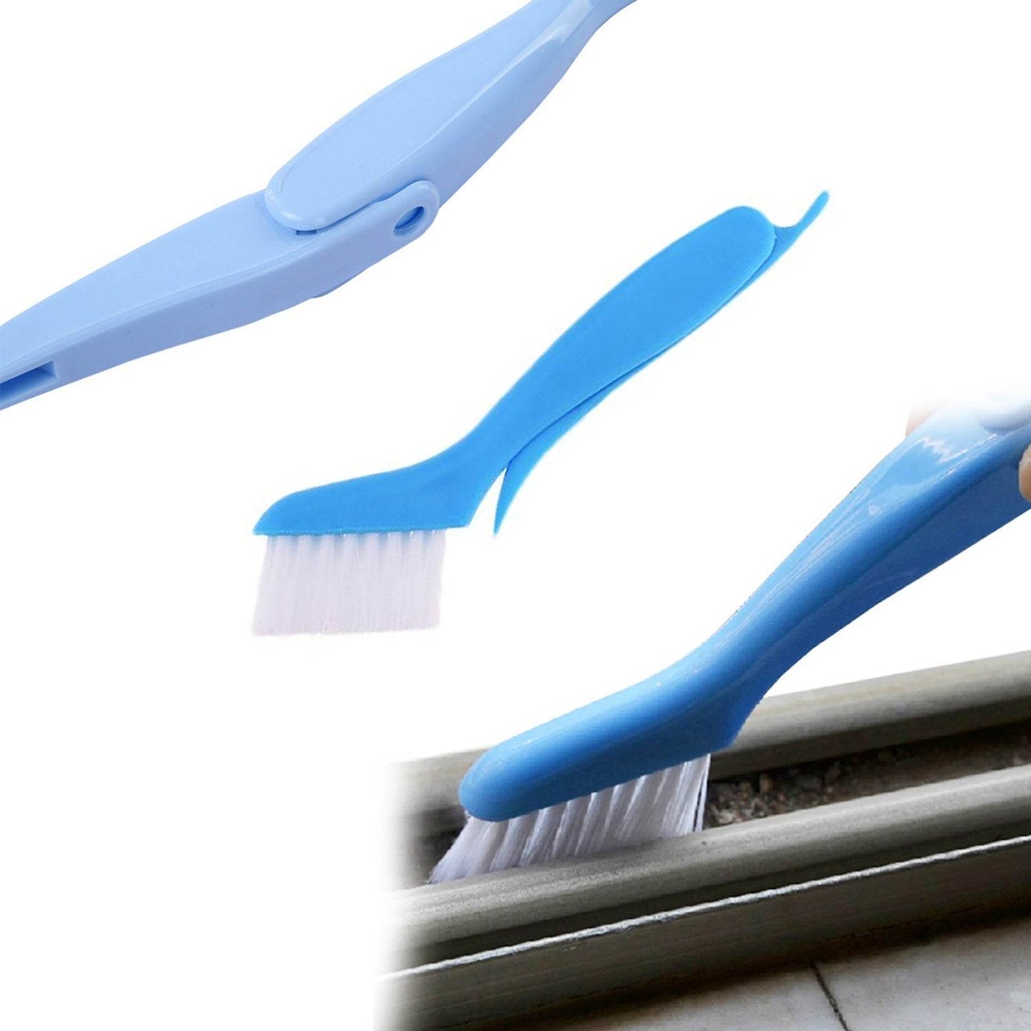 Folding Brush and cleaner for cleaning and washing purposes with effective performance. - infinityexculsivestore.com