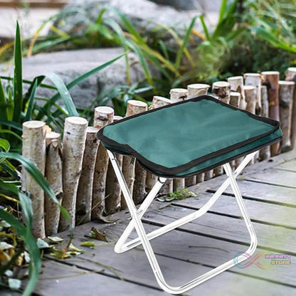 Folding Camping Stool Collapsible Camp Stool Portable Seat Travel Little Stools (1 Pc) - infinityexculsivestore.com