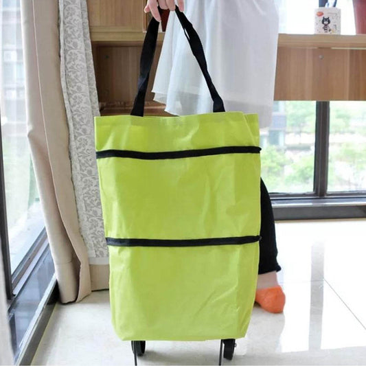 Folding Cart Bags Trolley Shopping Bag For Travel Luggage - infinityexculsivestore.com