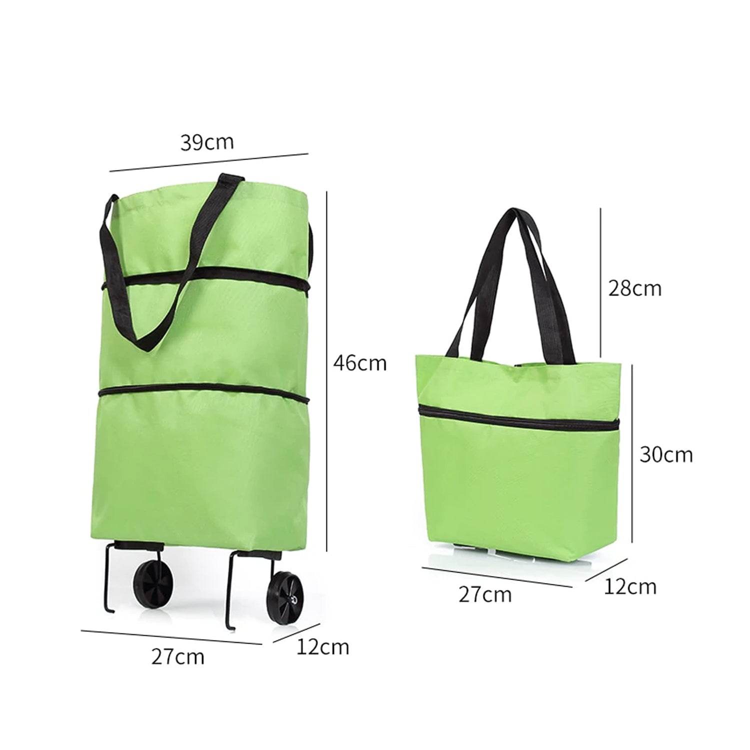 Folding Cart Bags Trolley Shopping Bag For Travel Luggage - infinityexculsivestore.com