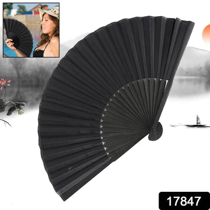 Folding Handheld Pretty Hand Fan Wedding Party Accessory Pocket Sized Fan For Wedding Gift, Party Favors, DIY Decoration, Summer Holidays (1 Pc) - infinityexculsivestore.com