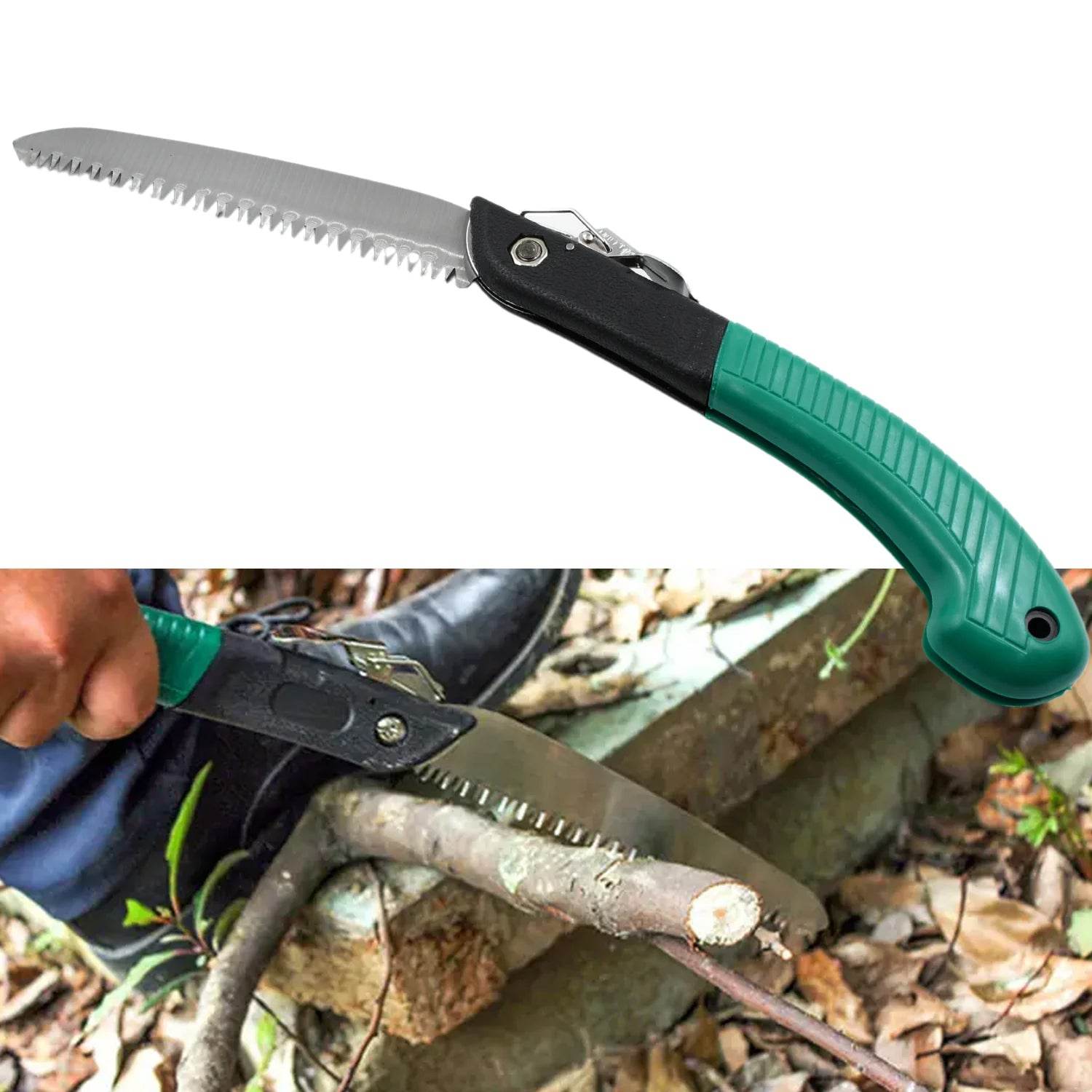 Folding Handsaw, Pruning Saws for Tree Trimming Camping, Gardening, Hunting. Cutting Wood, PVC, Bone - infinityexculsivestore.com