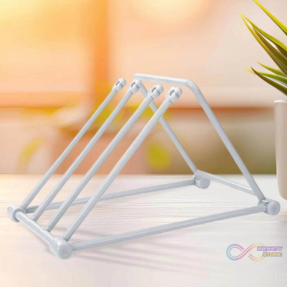 Folding Kitchen Bathroom Towel Rack, Towel Stand (1 Pc) - infinityexculsivestore.com