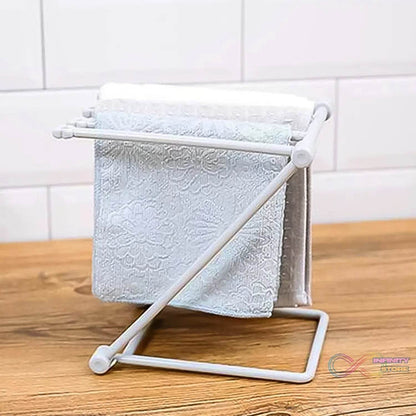 Folding Kitchen Bathroom Towel Rack, Towel Stand (1 Pc) - infinityexculsivestore.com