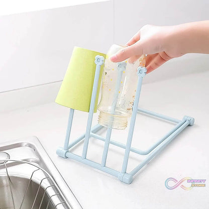 Folding Kitchen Bathroom Towel Rack, Towel Stand (1 Pc) - infinityexculsivestore.com