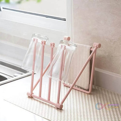 Folding Kitchen Bathroom Towel Rack, Towel Stand (1 Pc) - infinityexculsivestore.com