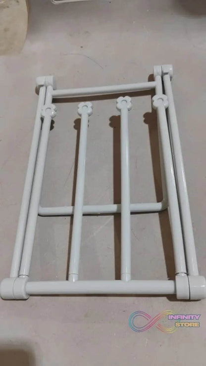 Folding Kitchen Bathroom Towel Rack, Towel Stand (1 Pc) - infinityexculsivestore.com