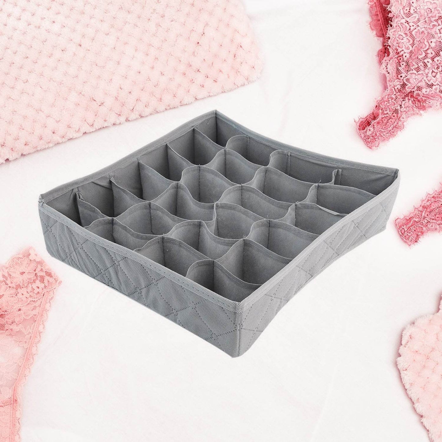 Folding Removable Tie Necktie Sock,Handkerchiefs, Ties, Belts and Underwear Storage Boxes, Easy Assemble Lightweight Folding for Home Daily Use (1 Pc Mix Design) - infinityexculsivestore.com