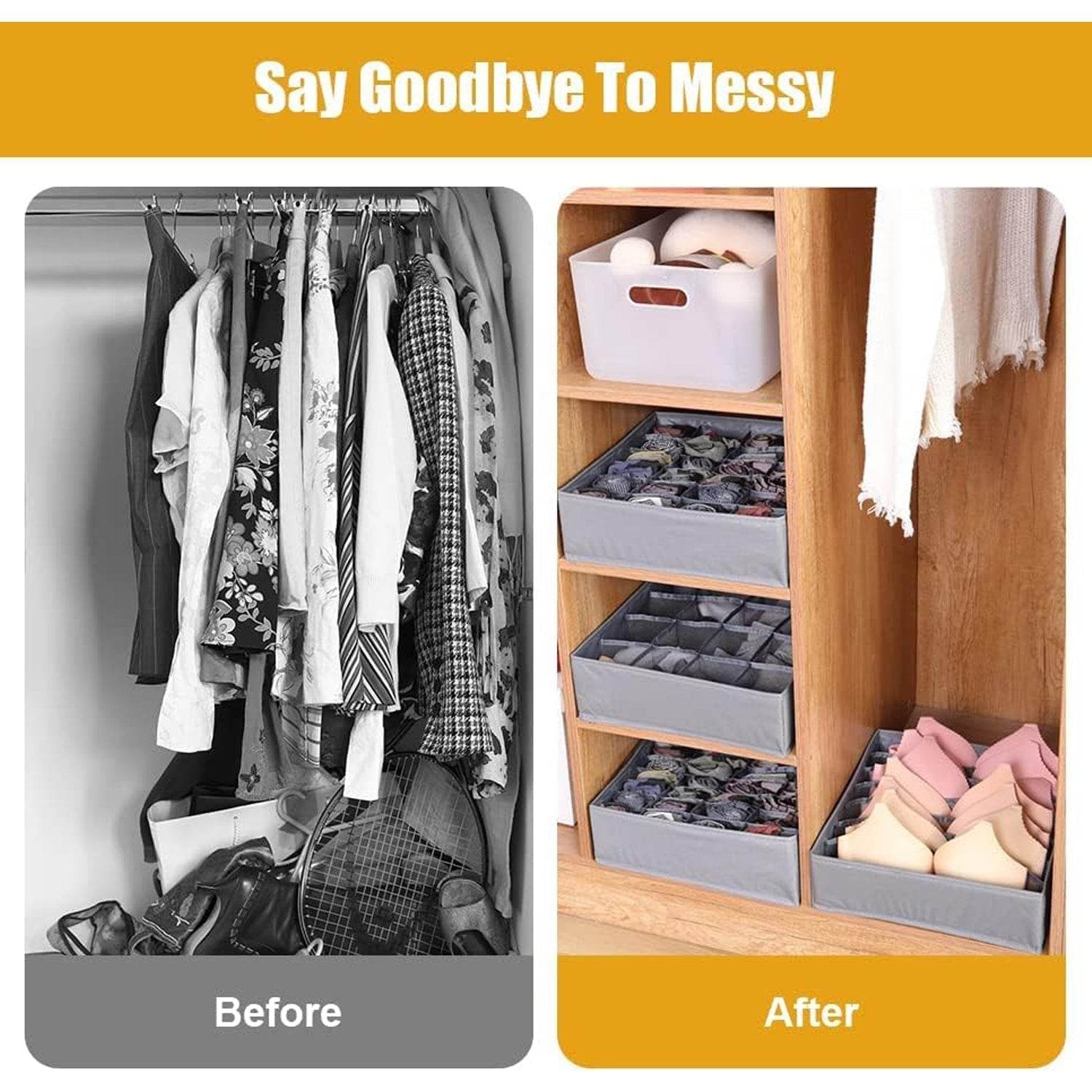 Folding Removable Tie Necktie Sock,Handkerchiefs, Ties, Belts and Underwear Storage Boxes, Easy Assemble Lightweight Folding for Home Daily Use (1 Pc Mix Design) - infinityexculsivestore.com