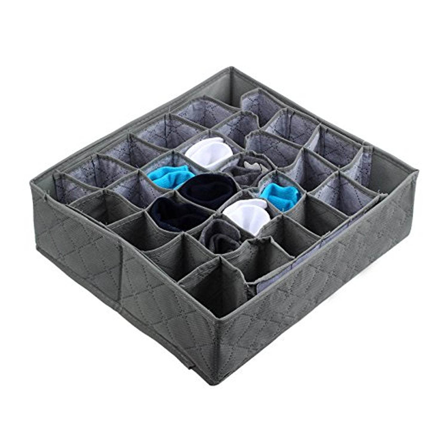 Folding Removable Tie Necktie Sock,Handkerchiefs, Ties, Belts and Underwear Storage Boxes, Easy Assemble Lightweight Folding for Home Daily Use (1 Pc Mix Design) - infinityexculsivestore.com