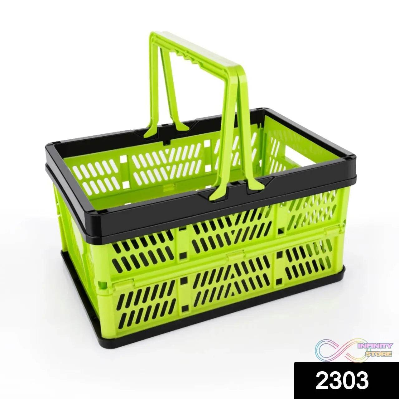 Folding Shopping Portable Storage Basket - infinityexculsivestore.com