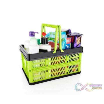 Folding Shopping Portable Storage Basket - infinityexculsivestore.com