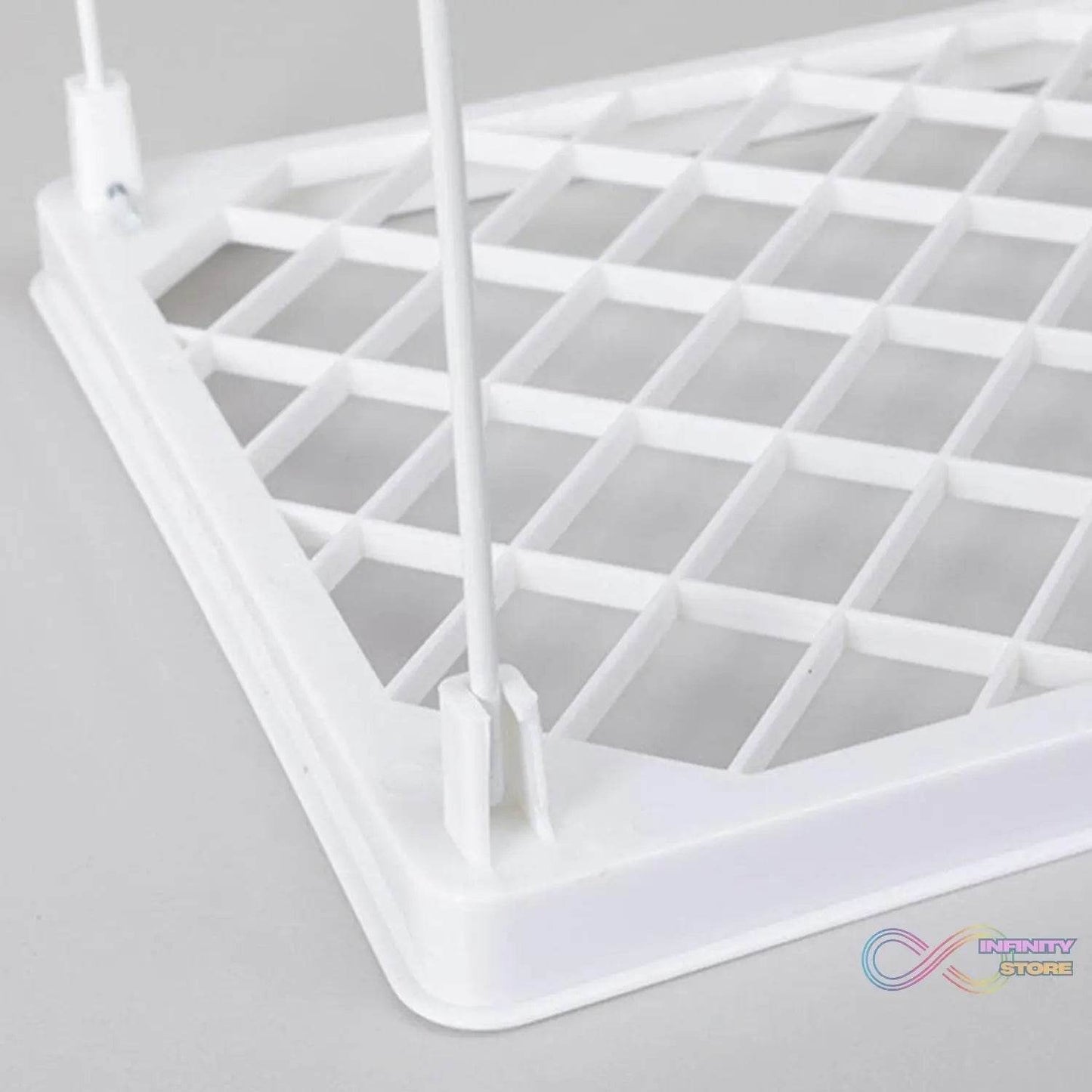 Folding Storage Organizer Stack Shelf Rack (1 Pc) - infinityexculsivestore.com