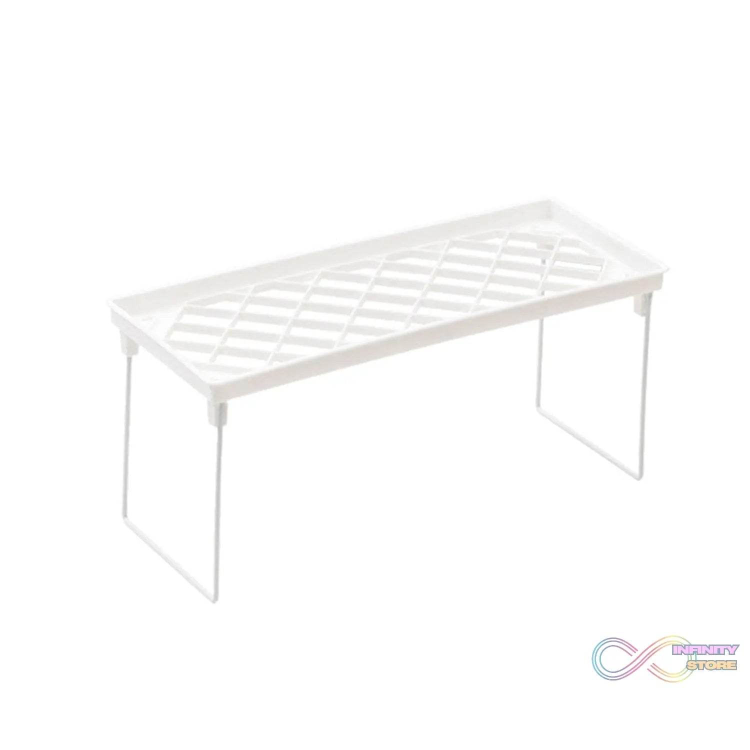 Folding Storage Organizer Stack Shelf Rack (1 Pc) - infinityexculsivestore.com