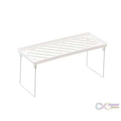 Folding Storage Organizer Stack Shelf Rack (1 Pc) - infinityexculsivestore.com