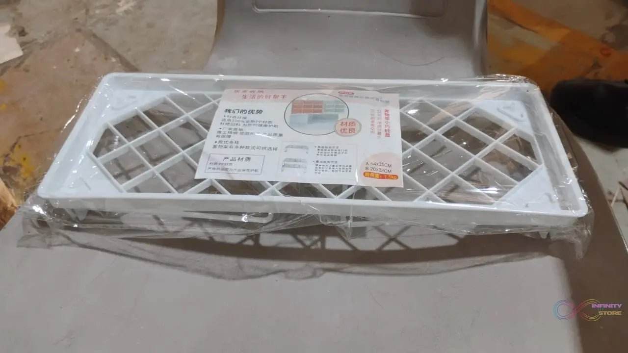 Folding Storage Organizer Stack Shelf Rack (1 Pc) - infinityexculsivestore.com