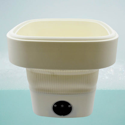 Folding Washing Machine, Mini Portable Washing Machine, Deep Cleaning Half Automatic Washt, Mini Foldable Washing Machine, Suitable For Socks, Underwear, Baby Clothes - infinityexculsivestore.com