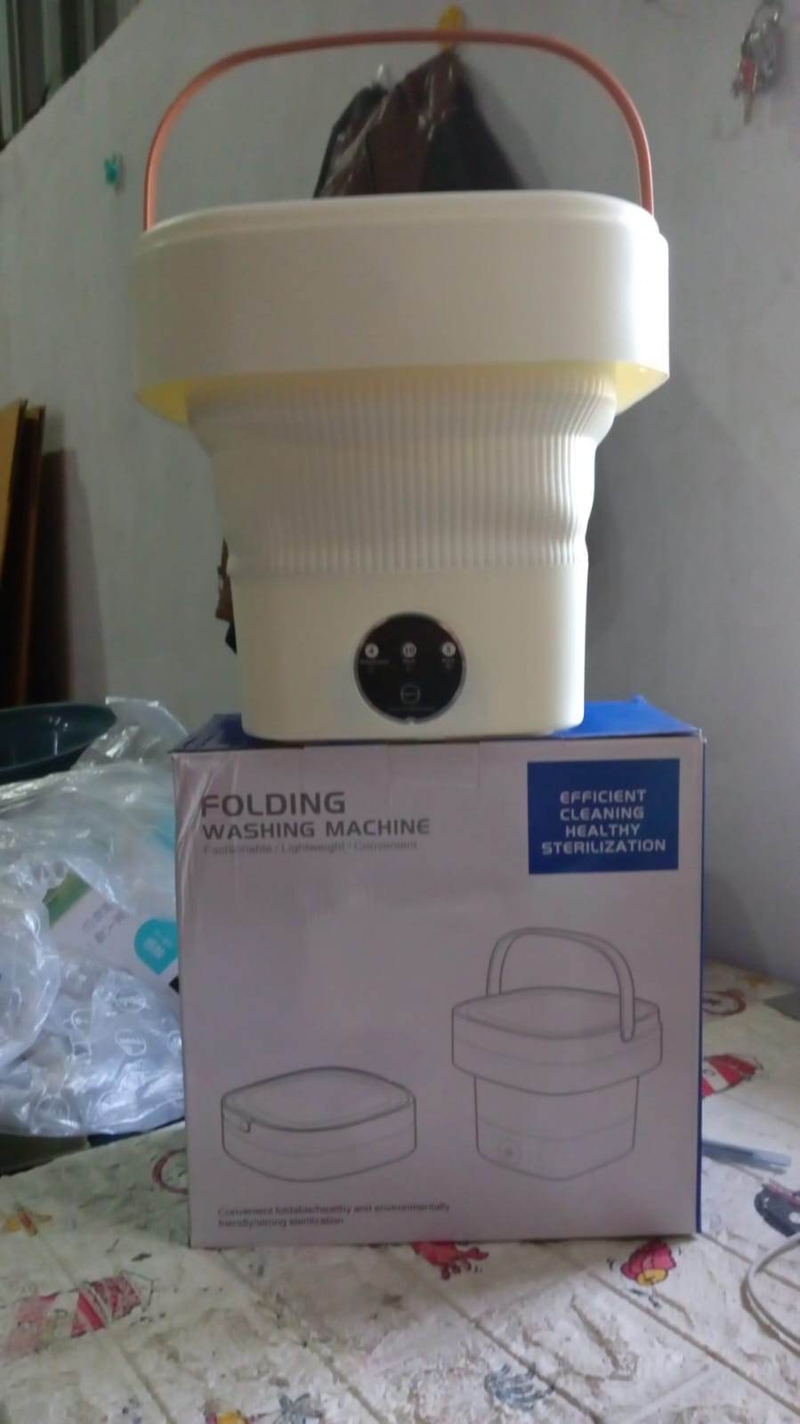 Folding Washing Machine, Mini Portable Washing Machine, Deep Cleaning Half Automatic Washt, Mini Foldable Washing Machine, Suitable For Socks, Underwear, Baby Clothes - infinityexculsivestore.com